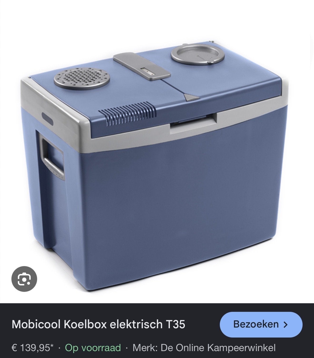 Mobicool Koelbox T35 - Perfecte staat, 12V & 230V, Caravans en Kamperen, Koelboxen, Zo goed als nieuw, Koelbox, Elektrisch, Ophalen
