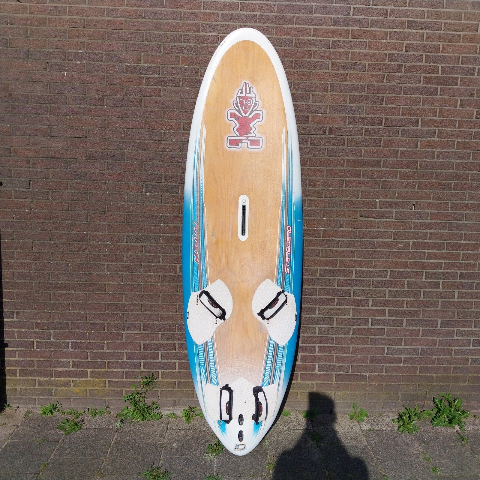 Complete windsurfset 114 liter board, Watersport en Boten, Windsurfen, Ophalen of Verzenden, Gebruikt, Complete set