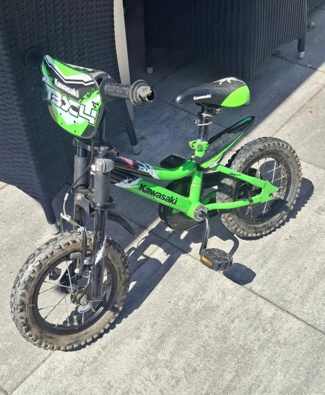Kawasaki jongensfiets crossfiets, Ophalen