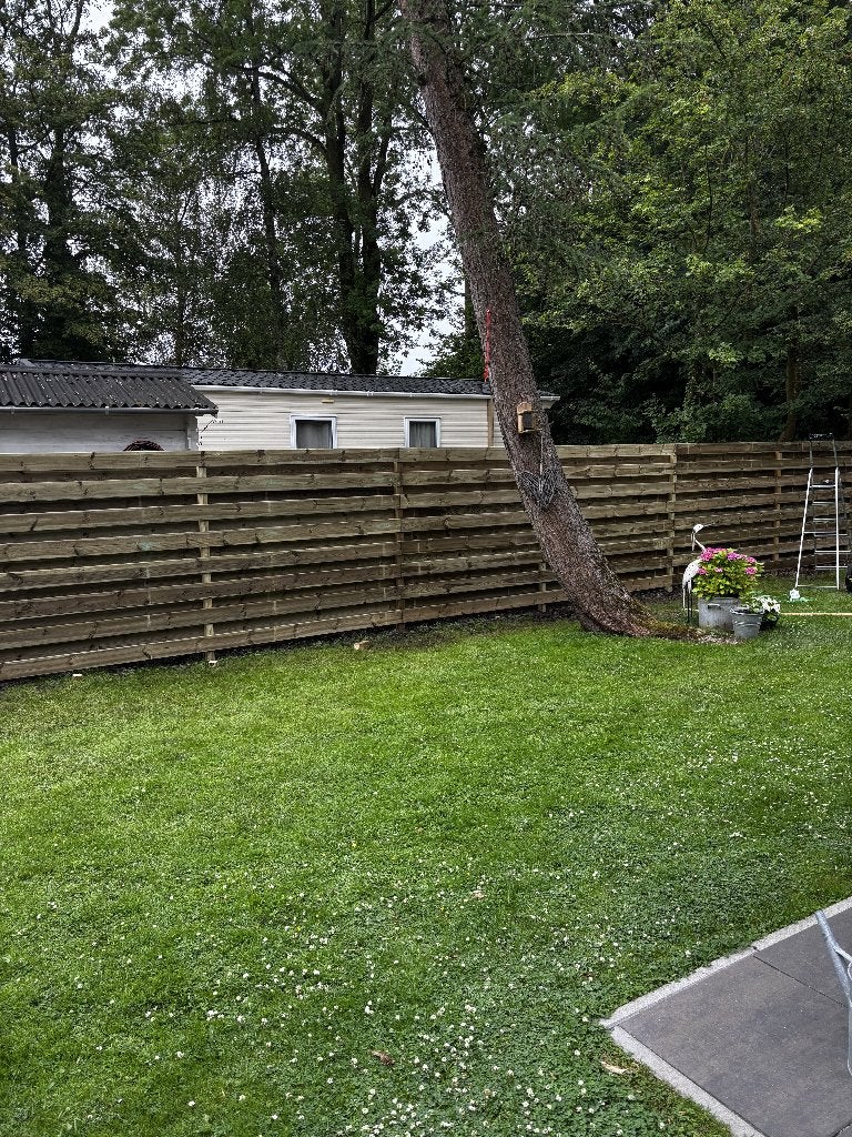ACTIE: Houten schutting inclusief plaatsing, Tuin en Terras, Schuttingen, 1 tot 2 meter, 9619 TC, 6 meter of meer, Nieuw