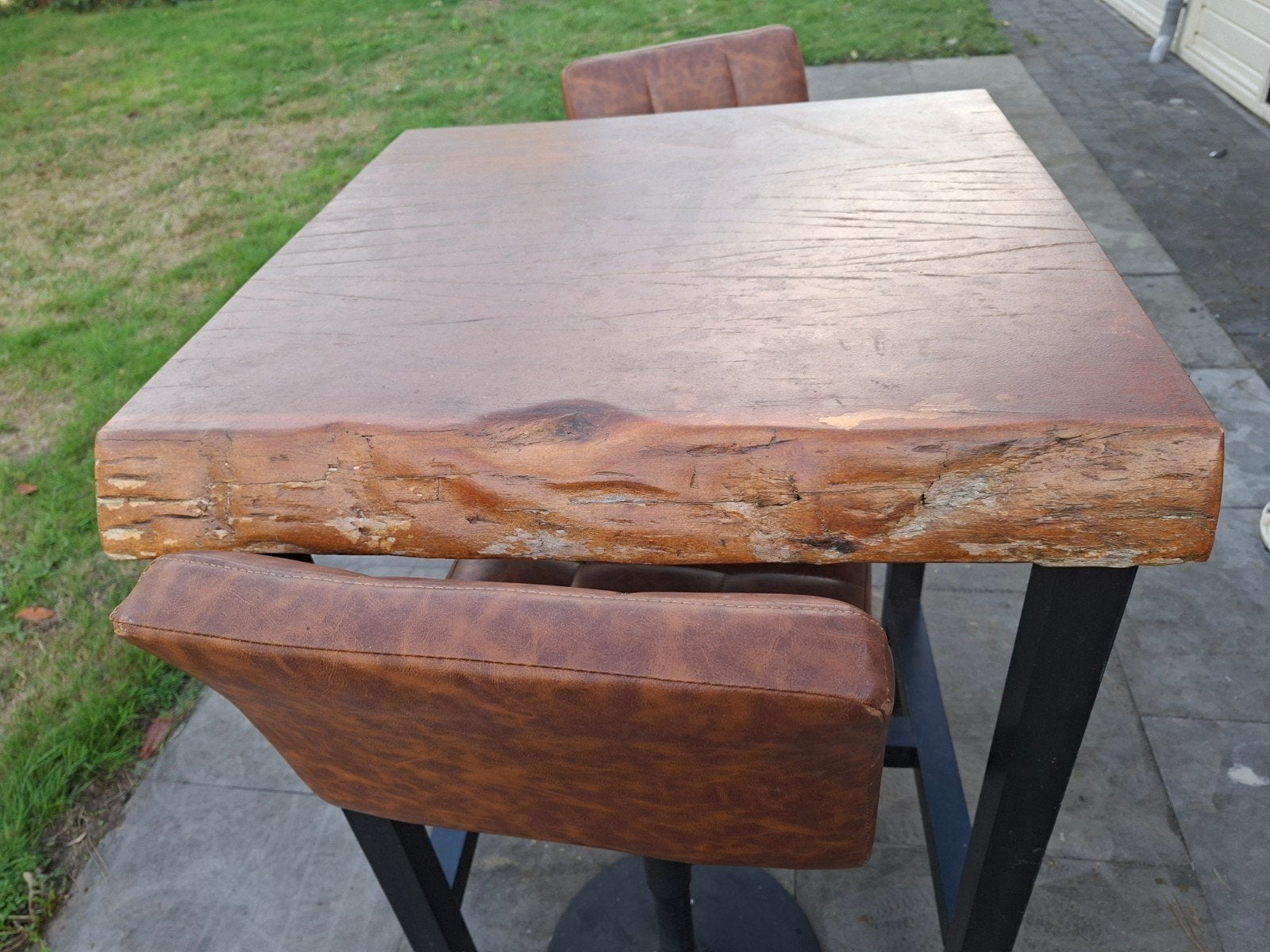 Bartafel met 2 barkrukken, Ophalen, Gebruikt, Inclusief barstoelen