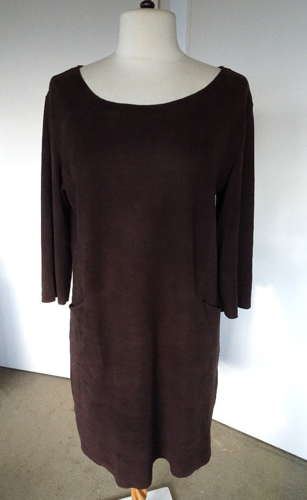 STRETCH JURK VAN COSTES MAAT L *, Kleding | Dames, Bruin, Maat 42/44 (L), Ophalen of Verzenden, Zo goed als nieuw