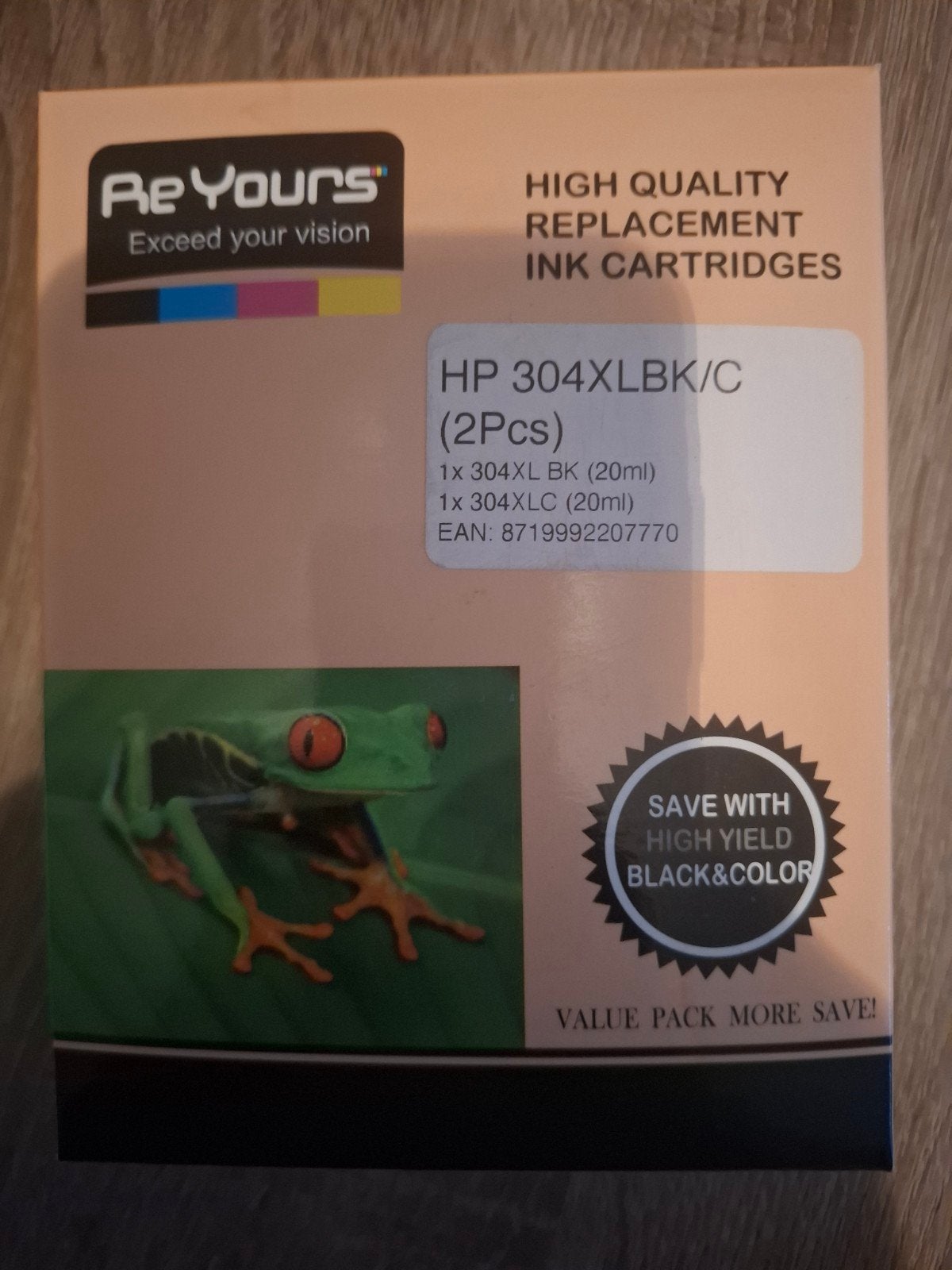 Nieuw: ReYours Inktcartridges voor HP 304XL (Zwart + Kleur), Ophalen of Verzenden, Nieuw