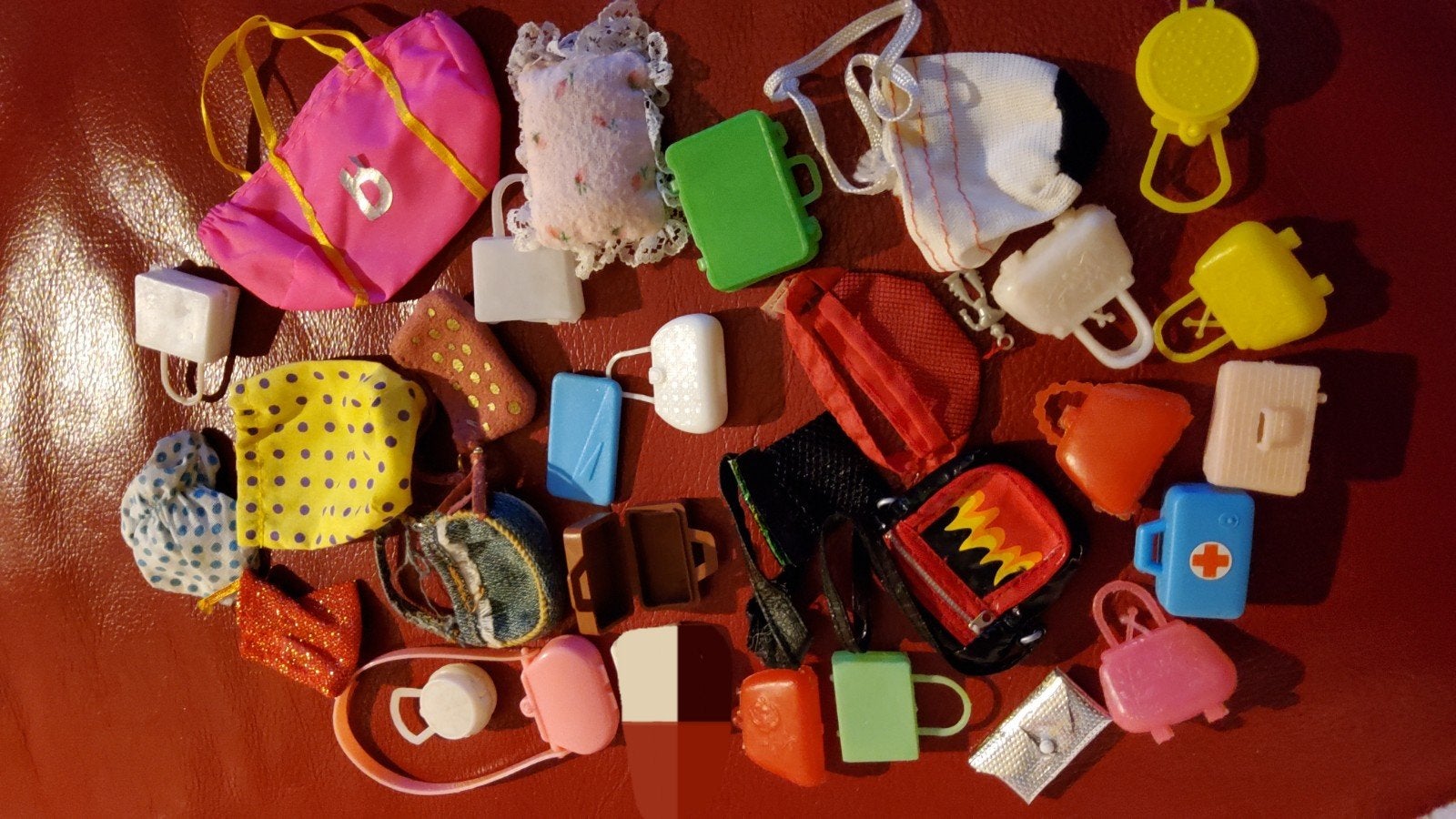 Vintage Barbie Mattel Sindy Fleur Daisy Tienerpop tas koffer, Lidl, Ophalen of Verzenden