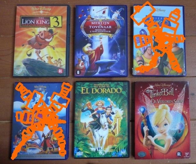 DVD Jeugd -- 21 stuks, Alle leeftijden, Ophalen of Verzenden, Gebruikt, Film