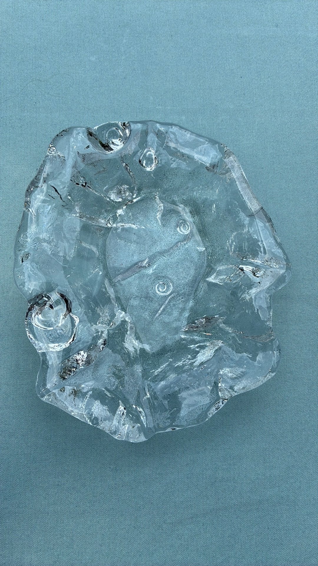 Walther glas Jolanda Prinsen, schaal kokkels, Ophalen of Verzenden