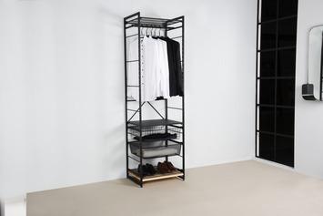 2 meter hoog rek inclusief 2 manden - zo goed als nieuw, Ophalen, Zo goed als nieuw