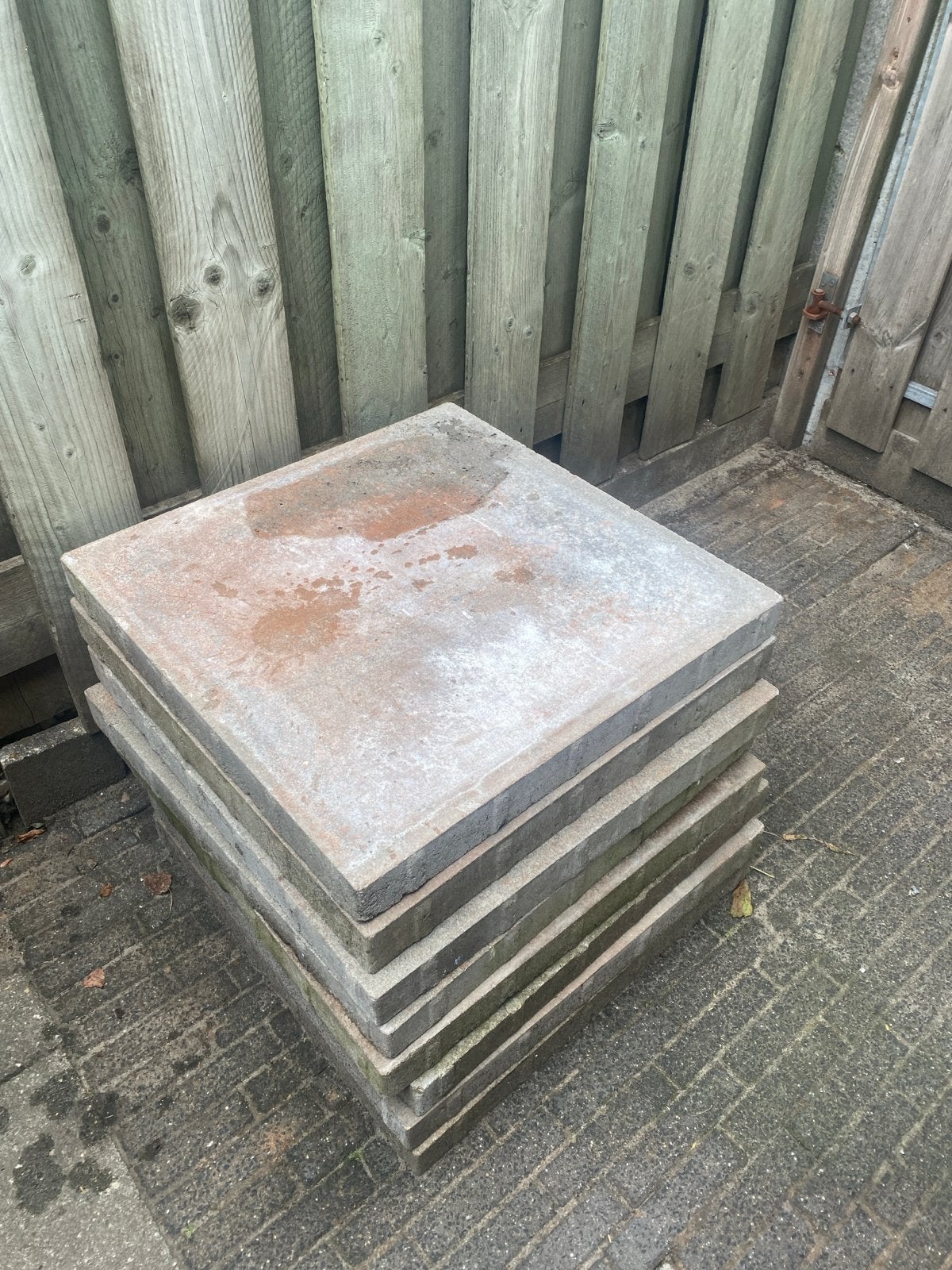 Nooit gebruikte terrastegels 60x60 cm, Doe-het-zelf en Verbouw, Tegels, Ophalen, Gebruikt, 60 cm of meer, Minder dan 5 m²
