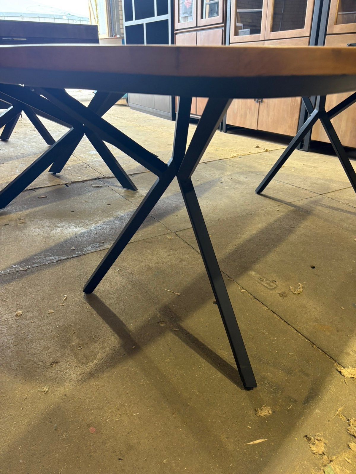 RichWood Deens ovale eettafel – Mangohout – Nu slechts €375!, Ophalen, 100 tot 150 cm, Ovaal, Nieuw