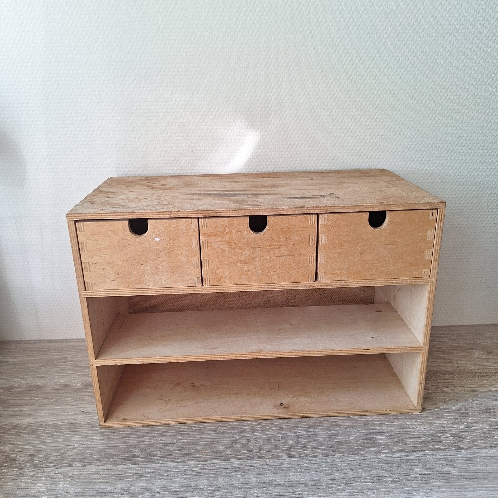 Ikea Moppe houten mini ladekast grenen 42x20,5x28 cm., Ophalen of Verzenden, Gebruikt, Hout