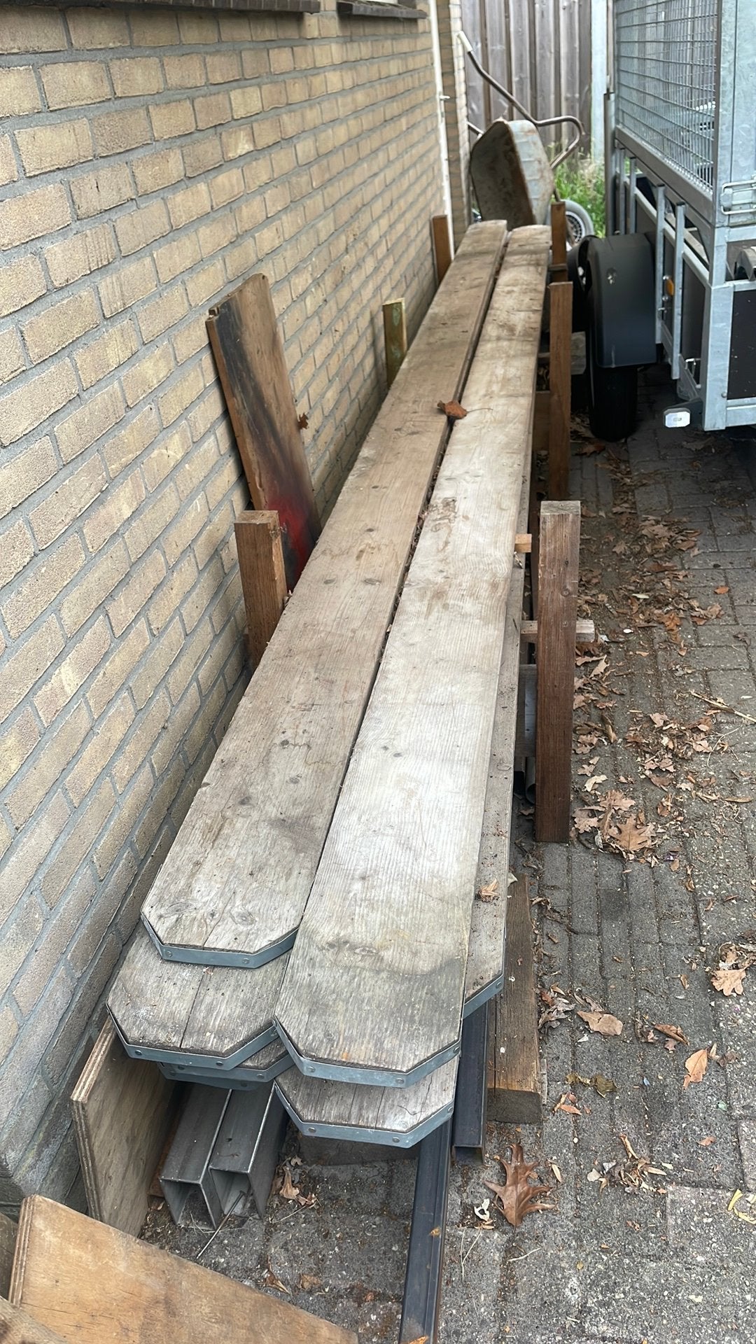 Gebruikte steigerplanken, Ophalen, Gebruikt, 250 cm of meer, Planken