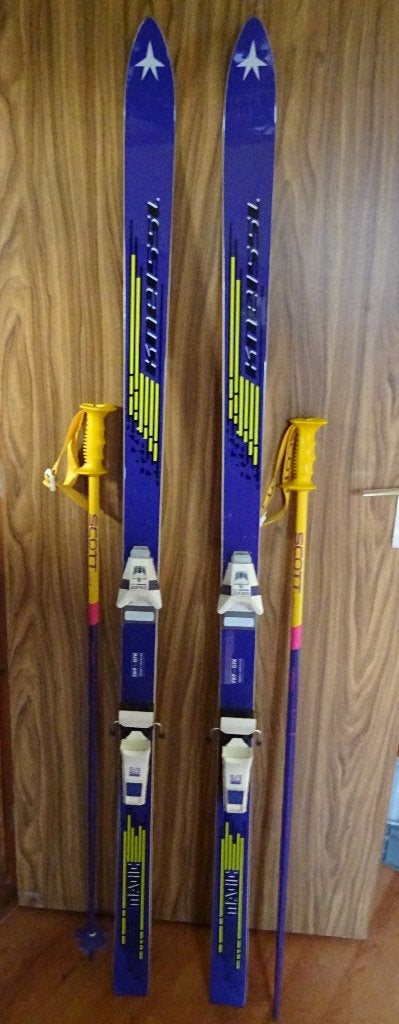 Ski's van het merk Kneissl en skistokken van het merk Scott, Sport en Fitness, Skiën en Langlaufen, 160 tot 180 cm, Gebruikt, Skiën