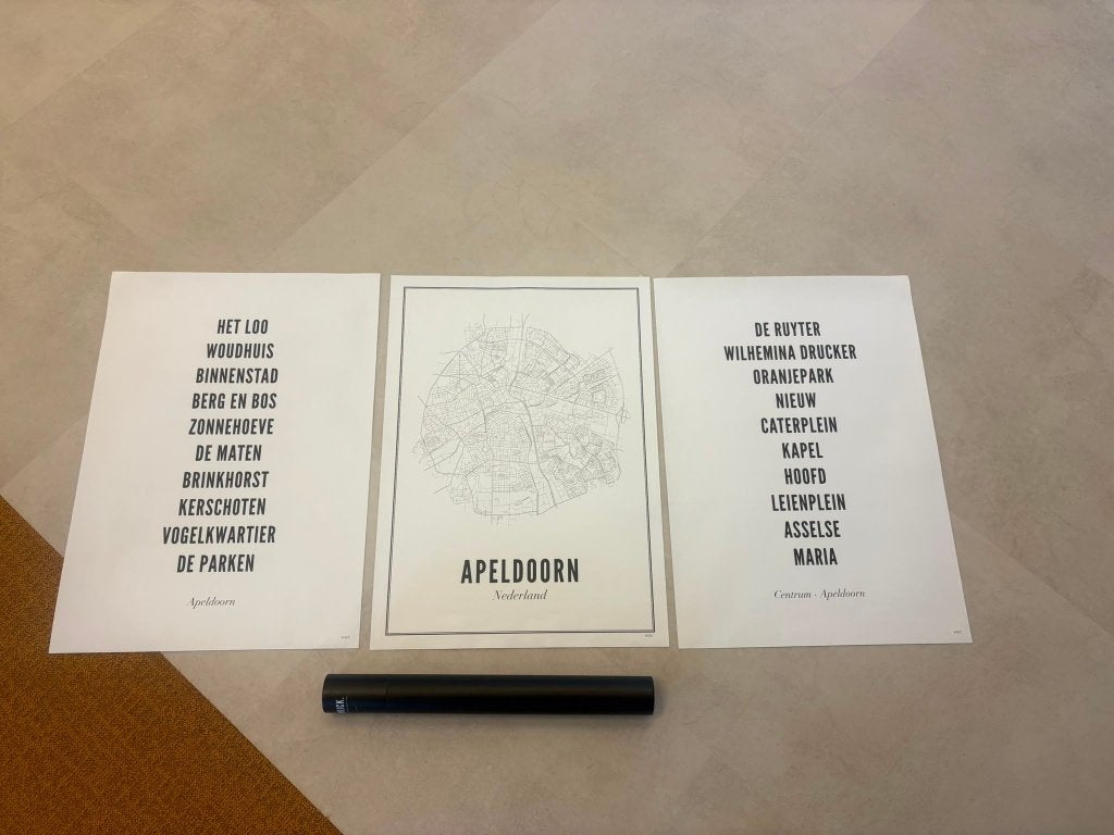 Poster Wijck Apeldoorn, Rechthoekig Staand, Ophalen of Verzenden, Zo goed als nieuw, A1 t/m A3