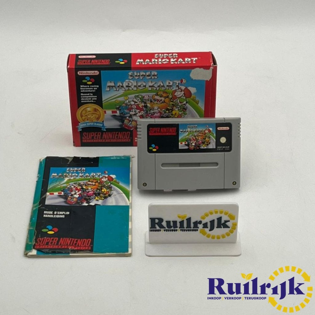 Super Mario Kart - SNES Game - CIB, Nintendo, Zo goed als nieuw, Support@nintendo.com, 11-1 Hokotate-cho, Kamitoba, Minami-ku
Kyoto 601-8501
Japan