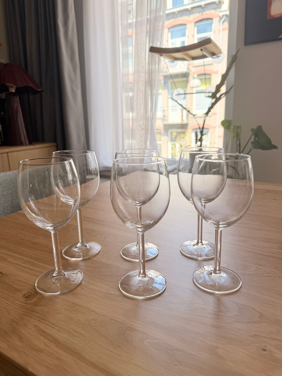 Set van 6 wijnglazen, Ophalen, Zo goed als nieuw, Overige kleuren, Glas