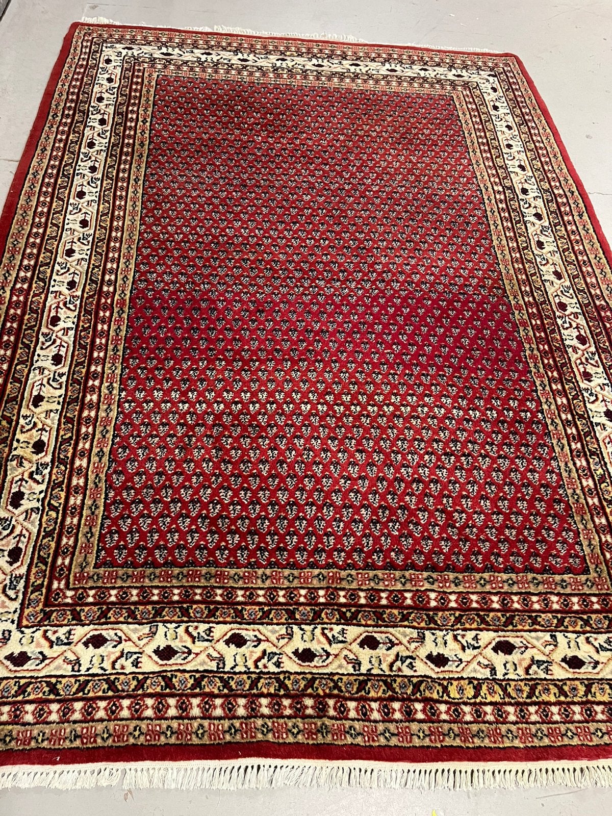Perzische tapijt handgemaakt sarouk 240x170,, Ophalen, Gebruikt, Blauw, 150 tot 200 cm
