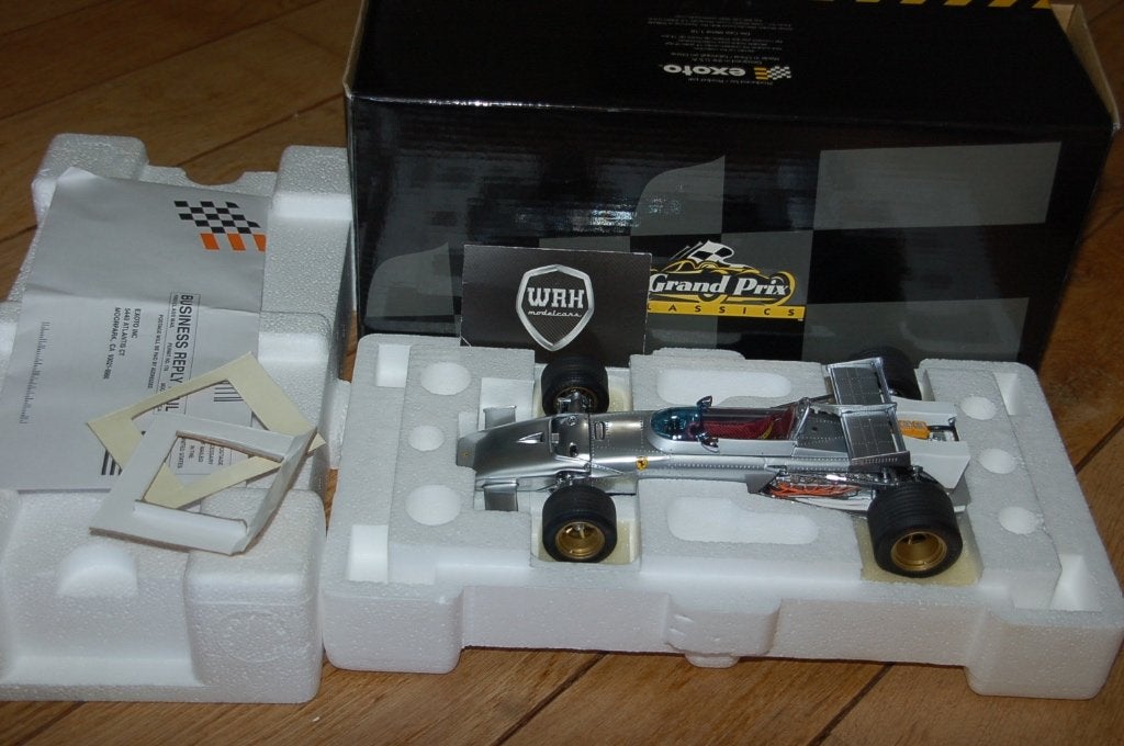 1:18 FERRARI 312 B F1 ALUMINIUM EXOTO 97068 WRH, Verzenden, Zo goed als nieuw, Auto, Overige merken