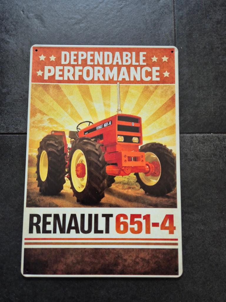 Renault 651-4 reclamebord, Verzamelen, Merken en Reclamevoorwerpen, Ophalen of Verzenden, Nieuw, Reclamebord