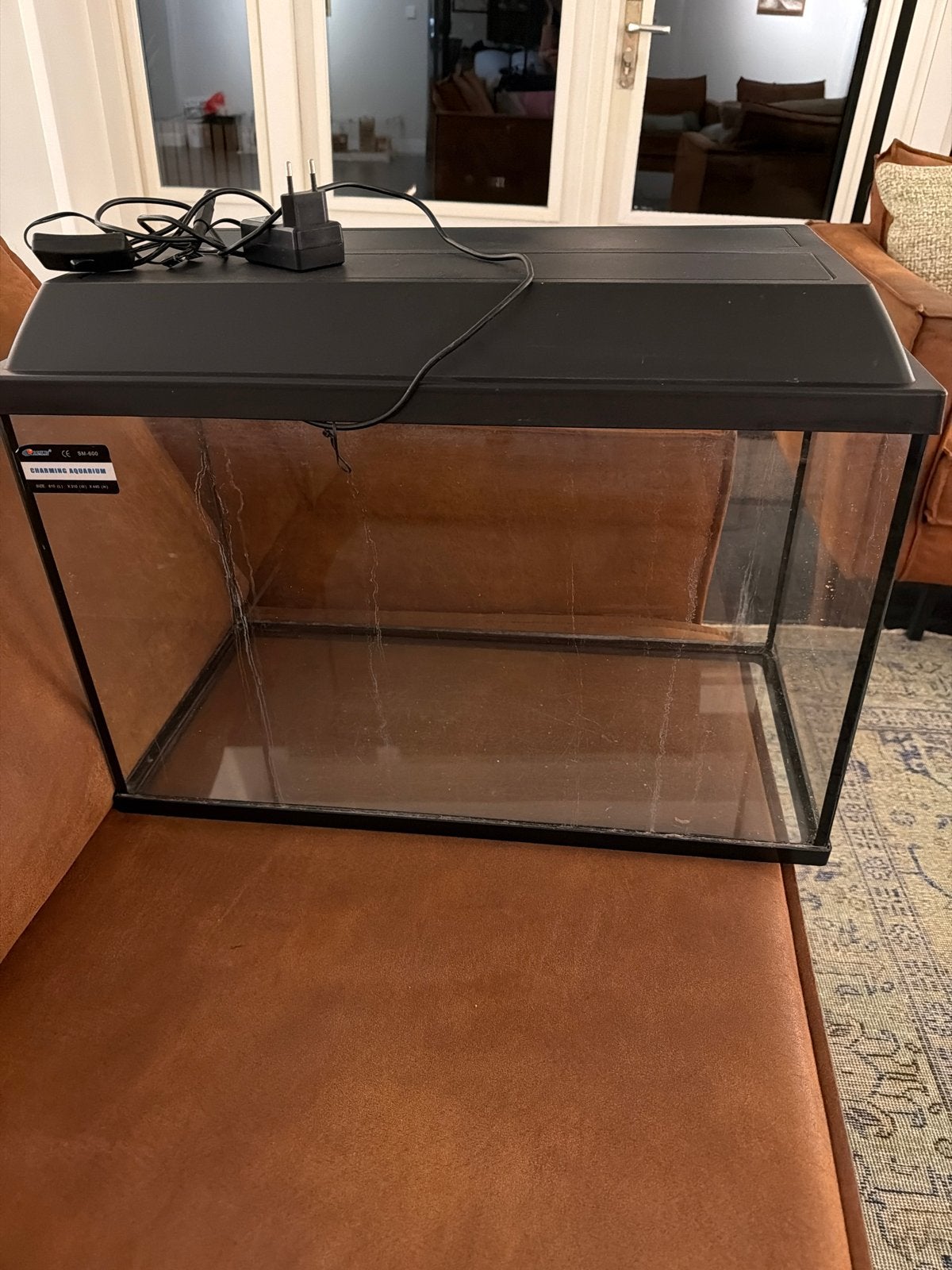 Resun SM-600 Charming Aquarium 80 L met diverse toebehoren, Ophalen, Inclusief toebehoren, Gebruikt, Overige merken