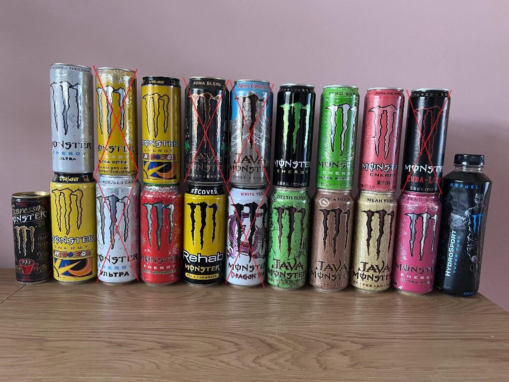 Monster Energy volle blikken, Diversen, Ophalen of Verzenden