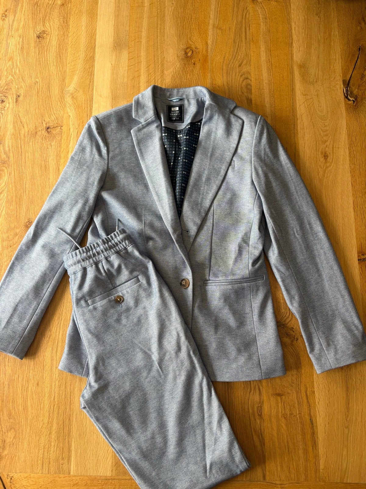 WE Suiting Yourself pak - colbert en broek maat 158/164, Ophalen of Verzenden, Zo goed als nieuw, Jongen, Setje