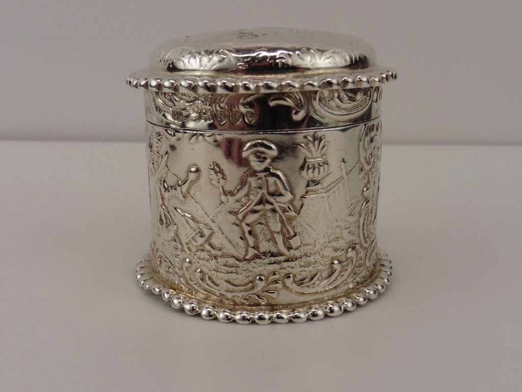 Zilveren lodereindoosje                                  Z30, Ophalen of Verzenden, Zilver
