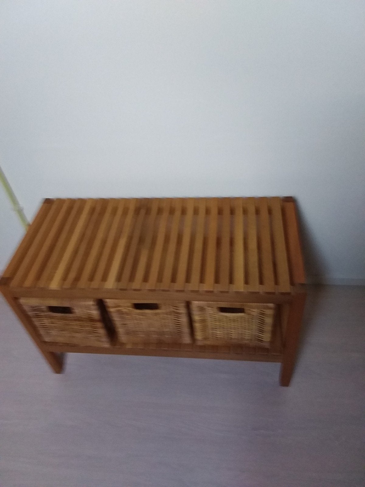 Bankje met mandjes, Ophalen, Gebruikt