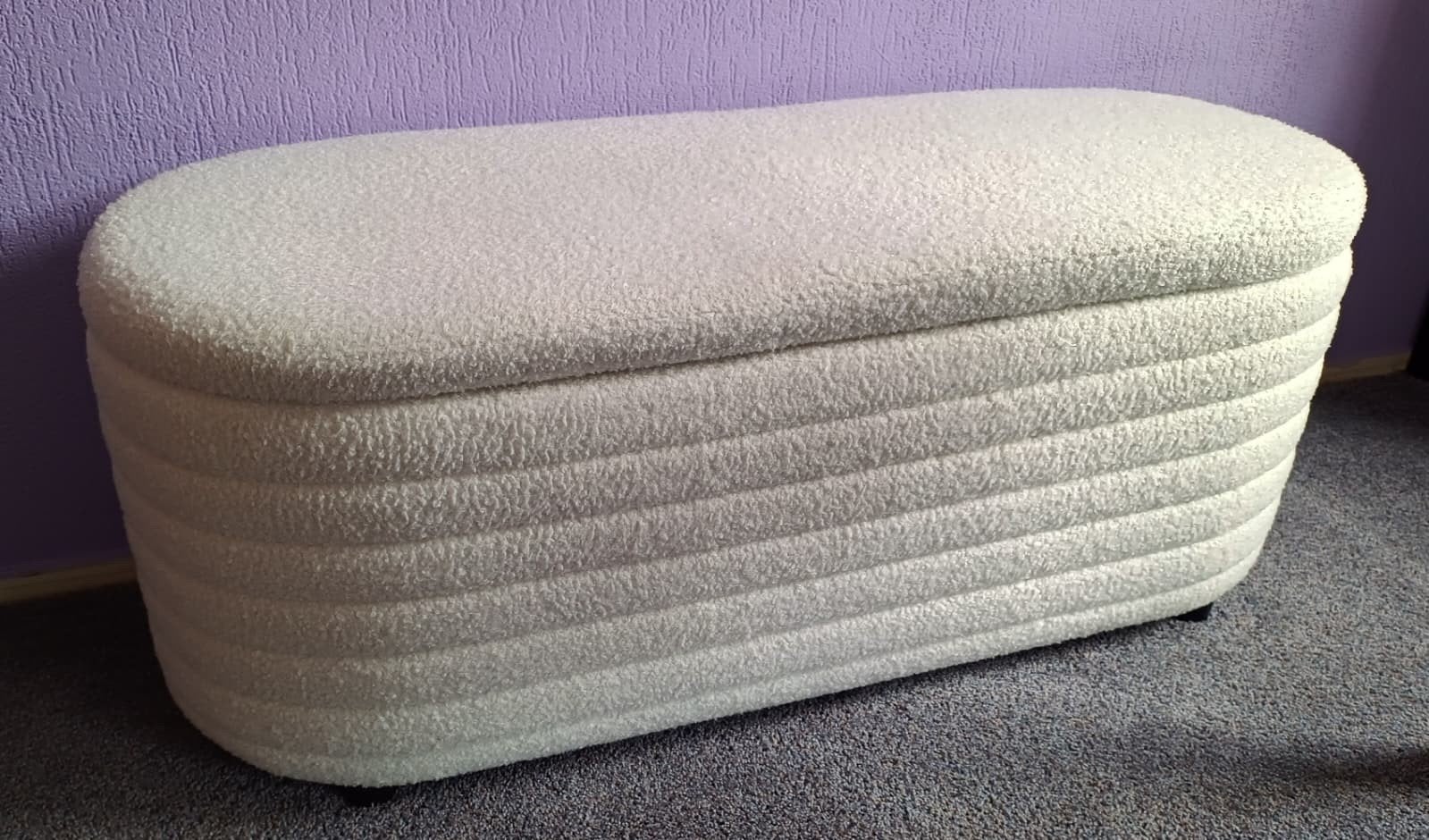 Wahson Office bankje Beige - 115,5 cm breed, Huis en Inrichting, Ophalen, Zo goed als nieuw, Stof