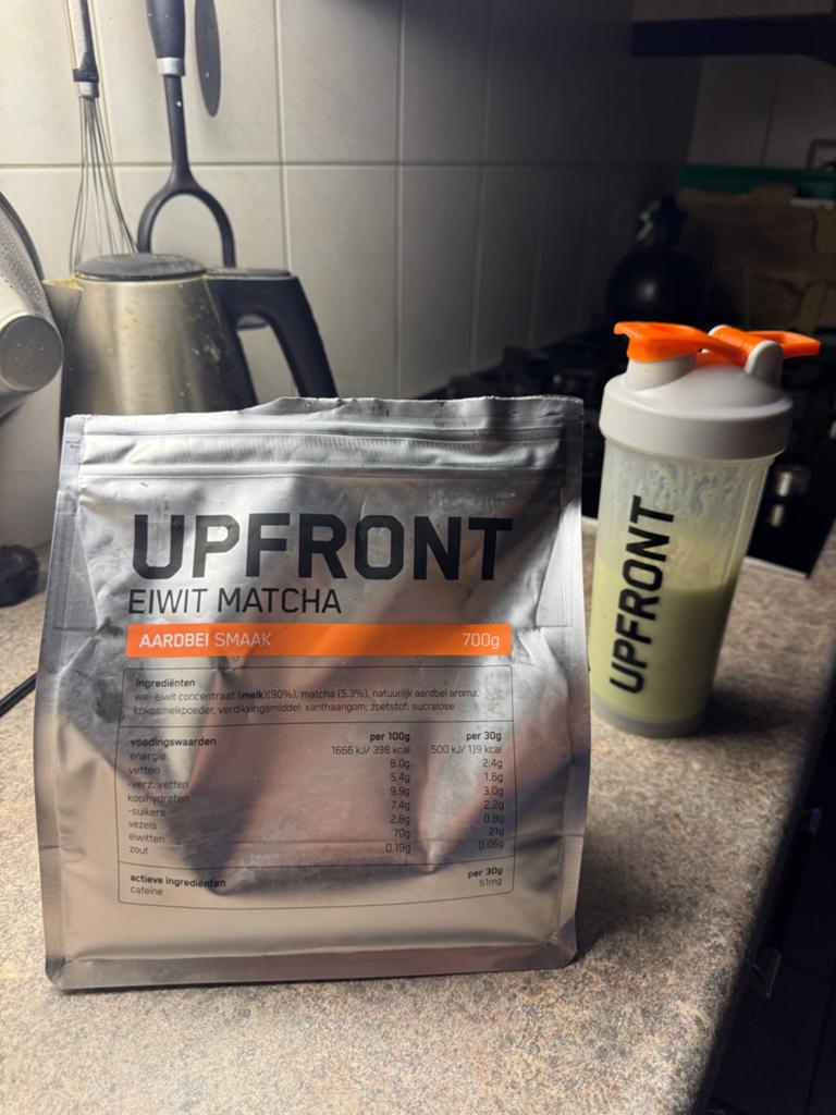 Upfront eiwit matcha aardbei, Ophalen of Verzenden, Poeder of Drank