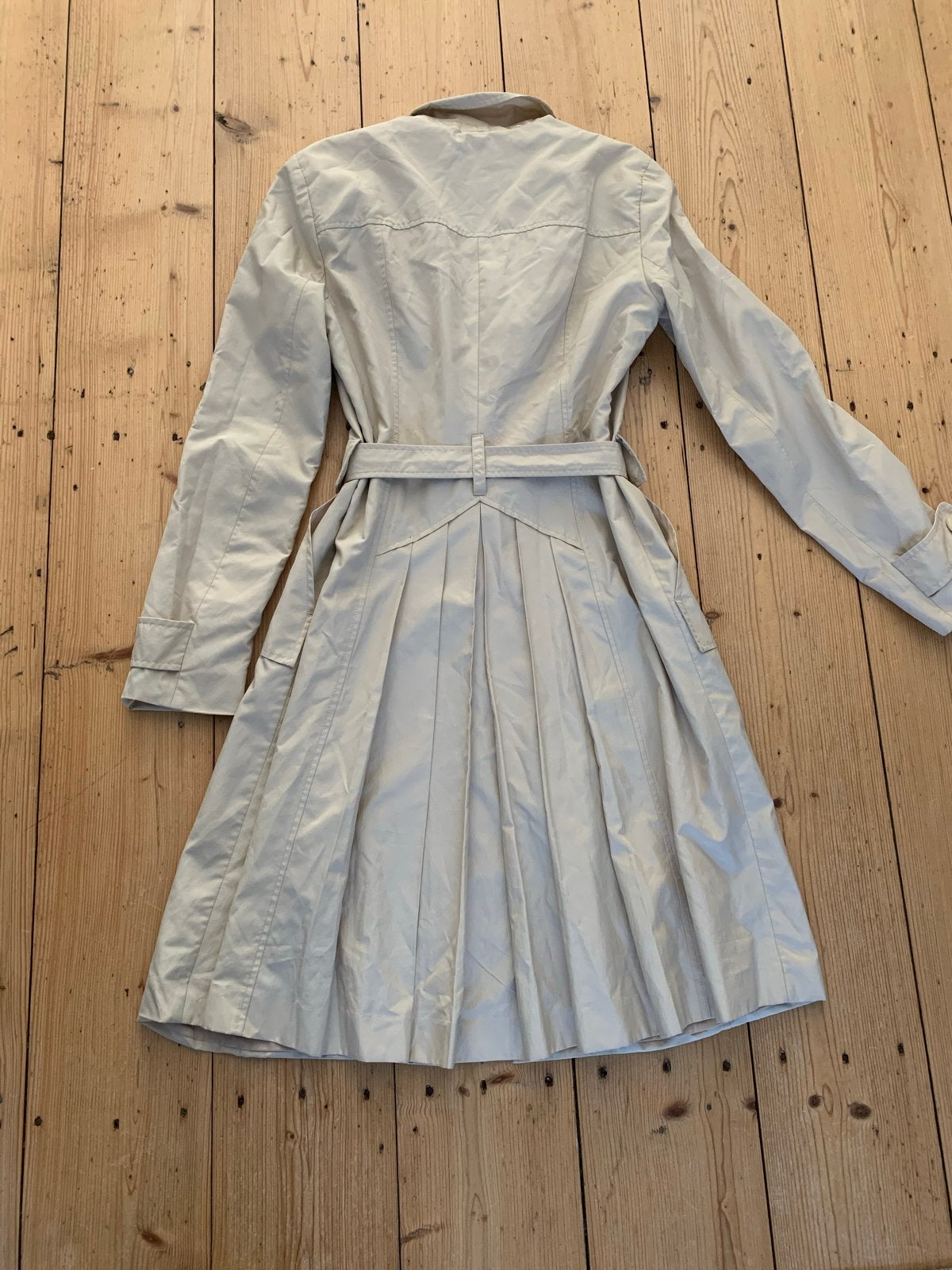Mexx Trenchcoat Beige Maat 36 (S), Ophalen of Verzenden, Zo goed als nieuw, Maat 36 (S), Beige