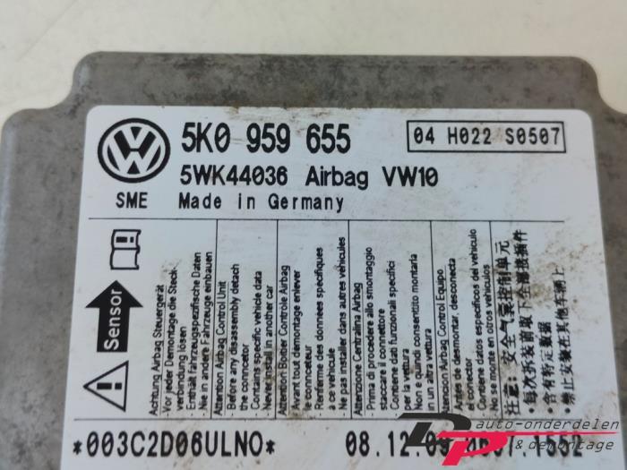 Airbag Module van een Volkswagen Golf, Auto-onderdelen, Elektronica en Kabels, Gebruikt, -, Volkswagen, -
