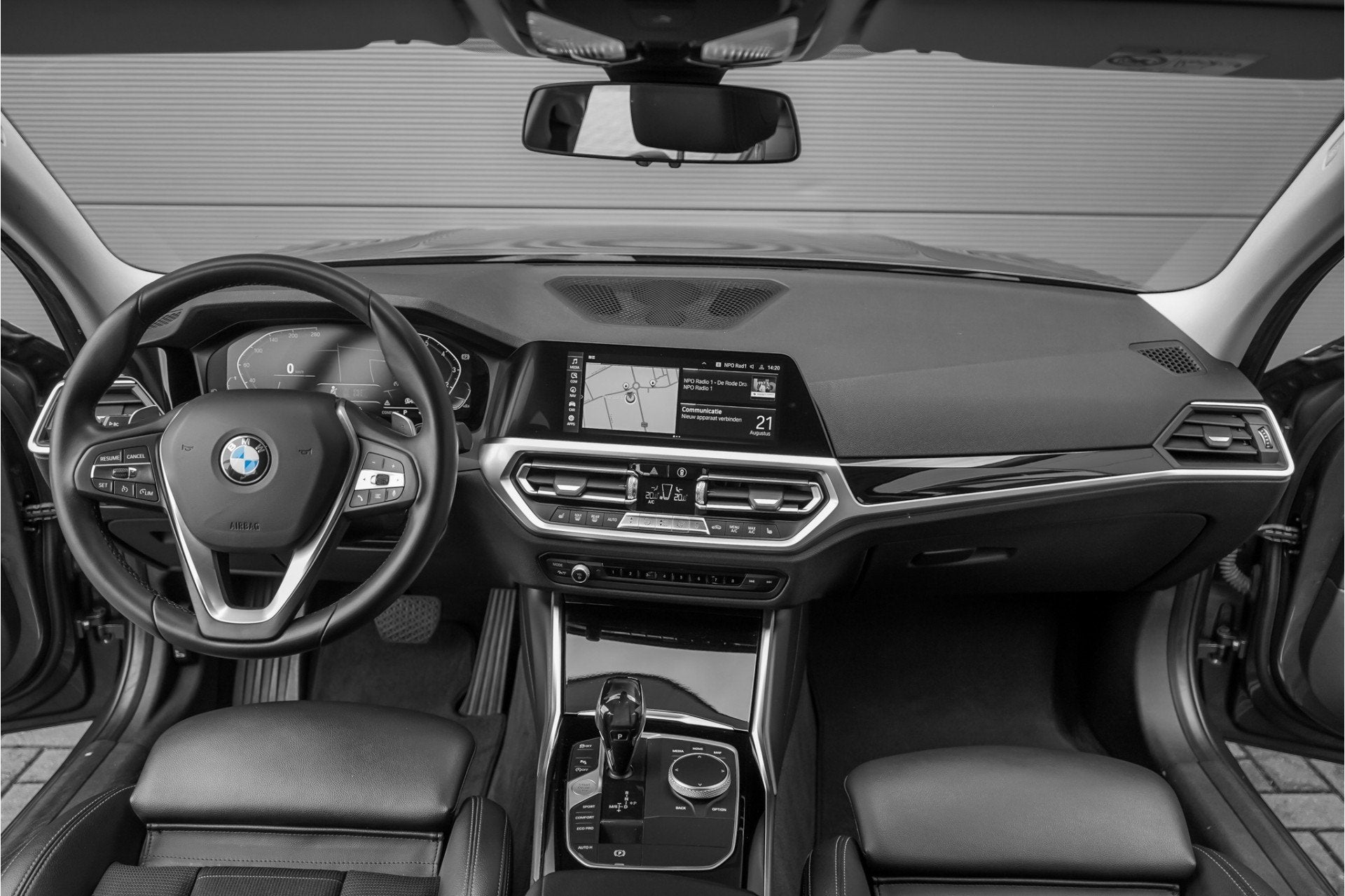 BMW 3 Serie Touring 320i High Executive Sportline Stoelverw, Achterwielaandrijving, Gebruikt, 4 cilinders, Leder en Stof