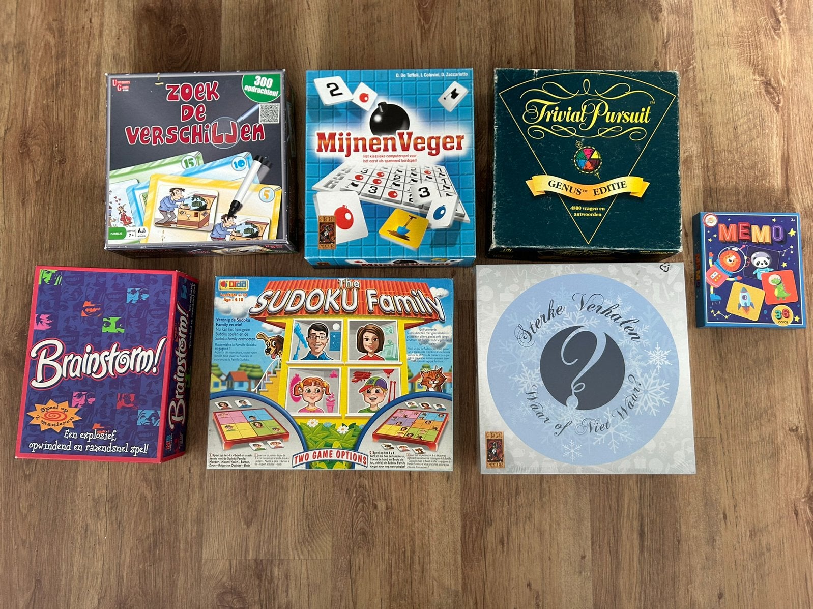 Diverse bordspellen €3,-  memory gratis, Ophalen, Gebruikt