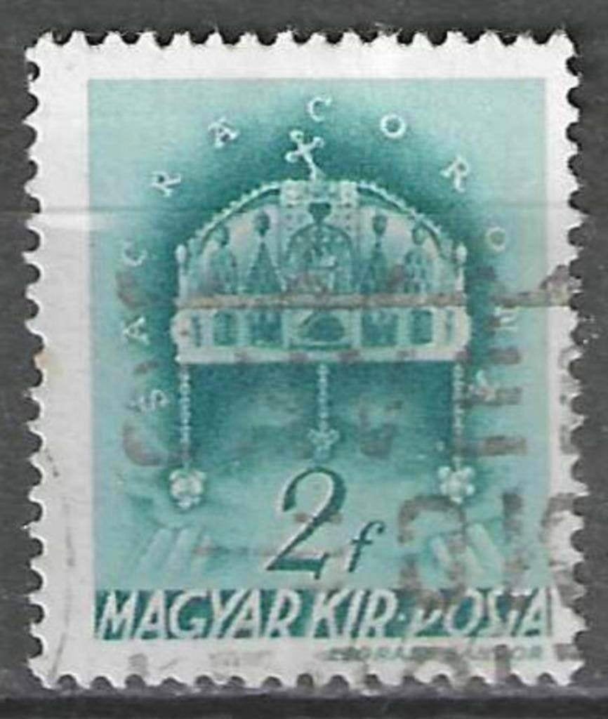 Hongarije 1939 - Yvert 525 - Stefanskroon - 2 fi. (ST), Verzenden, Gestempeld