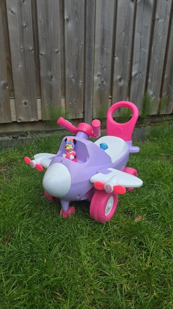 Loop vliegtuig loopauto van Minnie Mouse, Ophalen of Verzenden