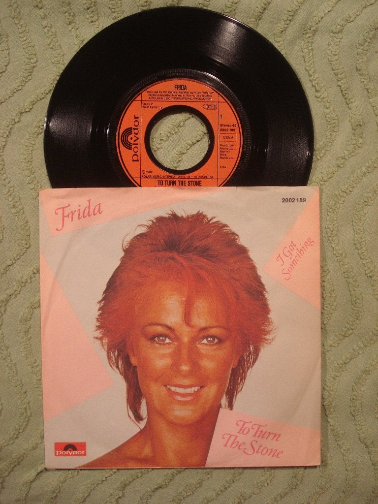 Frida 7" Vinyl Single: ‘Turn to stone’ (Duitsland) ABBA, Cd's en Dvd's, Ophalen of Verzenden, Zo goed als nieuw, 7 inch, Pop