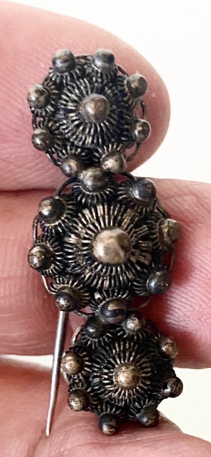 mooie ANTIEKE ‘ZEEUWSE KNOP’ BROCHE, Ophalen of Verzenden, Zilver, Broche