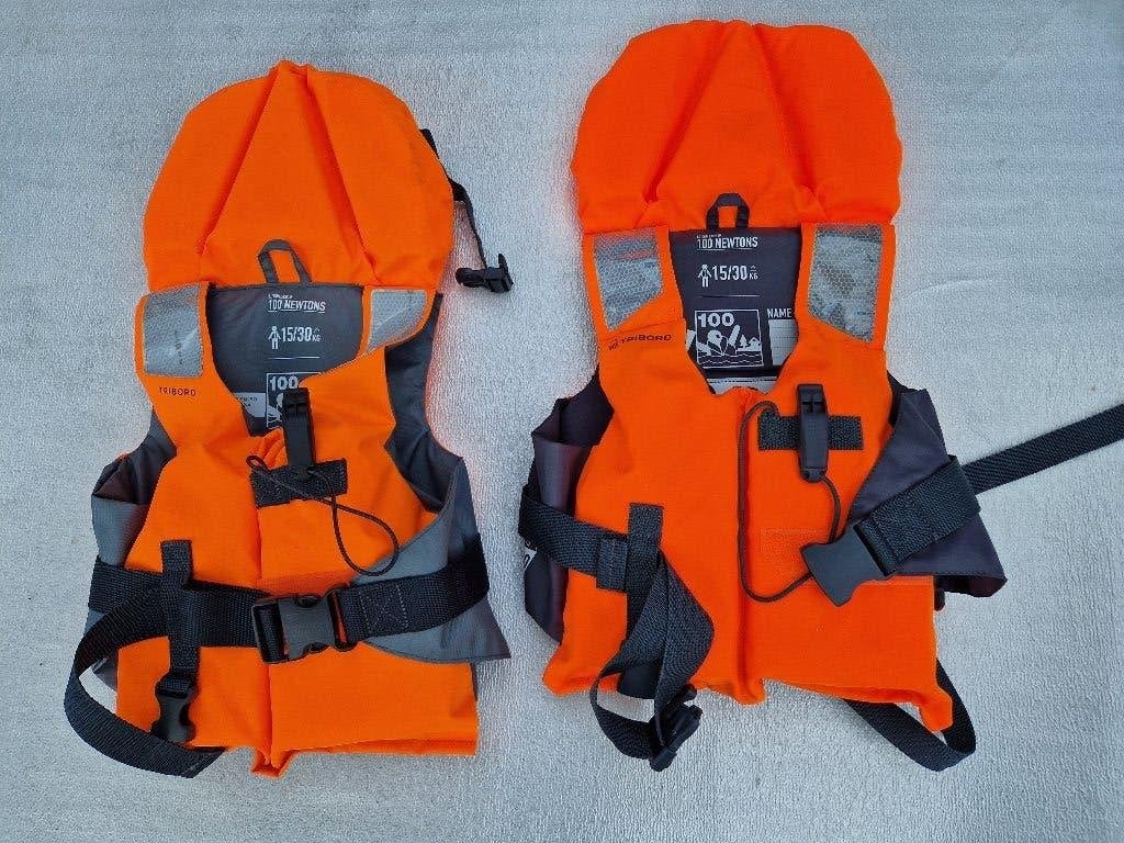 2X Tribord-reddingsvest-100-newton-15-30-kg, nieuw, Ophalen of Verzenden, Nieuw