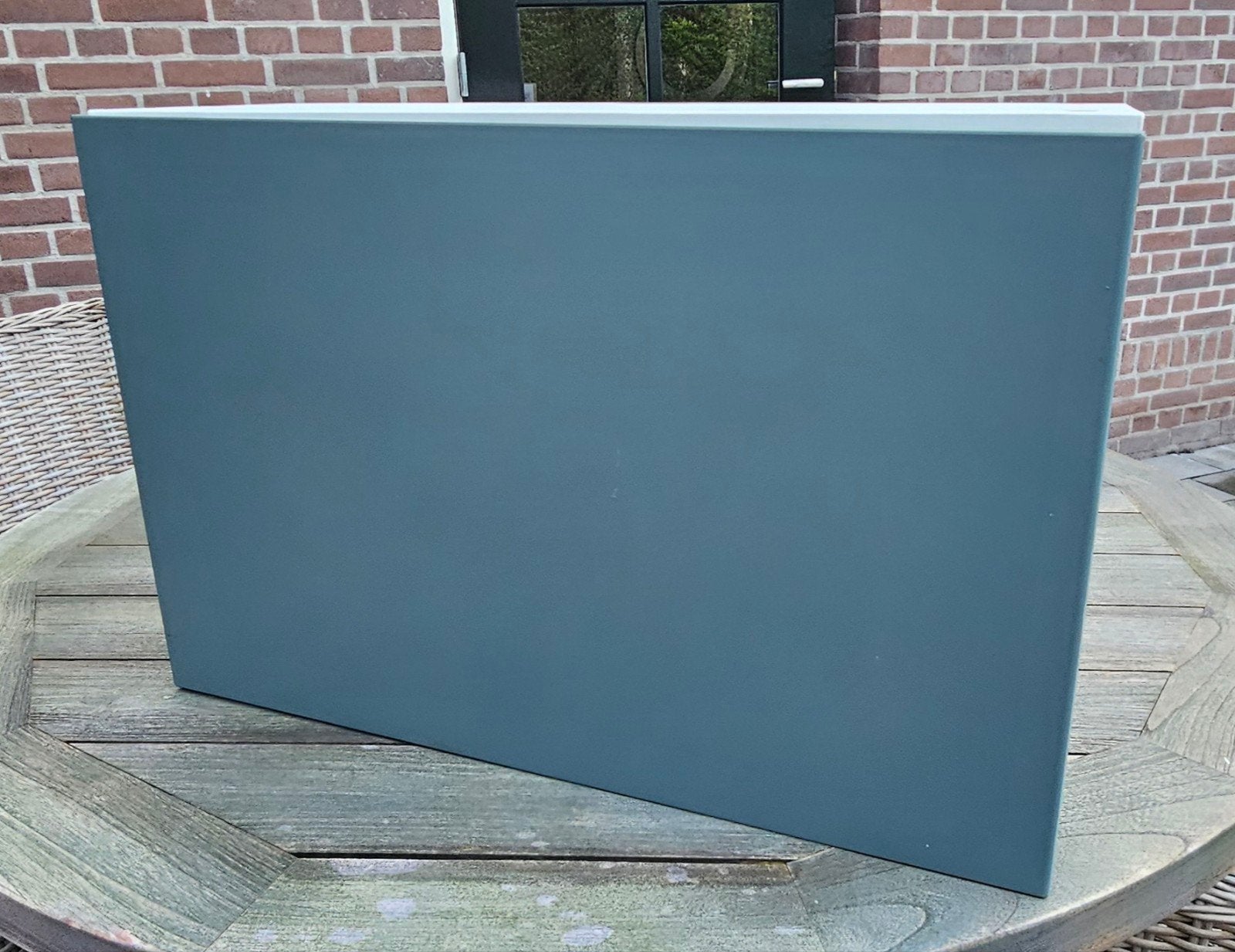 Ikea Besta kastje met Kallviken deur (groen), Huis en Inrichting, Ophalen, Gebruikt, 50 tot 100 cm, Minder dan 25 cm