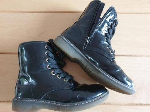 FRIBOO Veterboots laars zwart gelakt _ maat 30, Meisje, Friboo, Ophalen of Verzenden, Laarzen