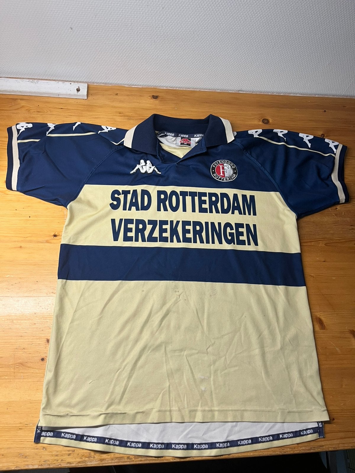 Feyenoord Kappa Vintage uitshirt, Maat M, Ophalen of Verzenden, Zo goed als nieuw, Shirt