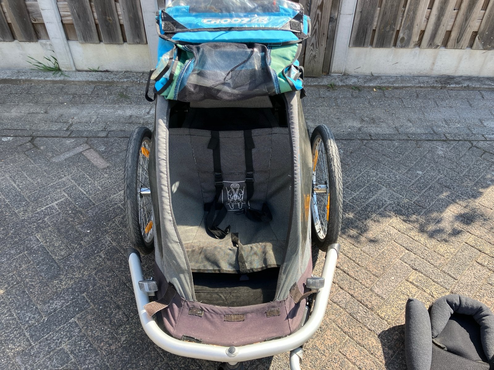 Croozer 1 Kids Fietskar - Compleet met Babyzitje, Fietsen en Brommers, Ophalen, Gebruikt, Opvouwbaar, 20 tot 40 kg