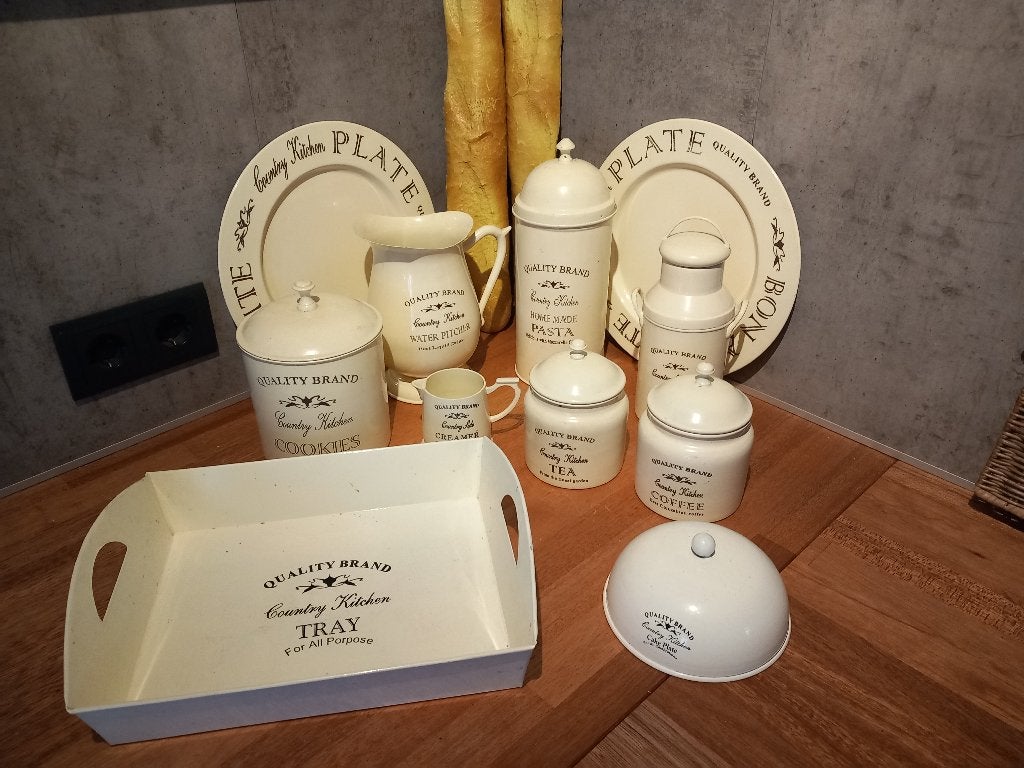 Quality Brand keuken accessoires metaal., Ophalen of Verzenden, Gebruikt, Overige materialen, Pot, Bus of Blik