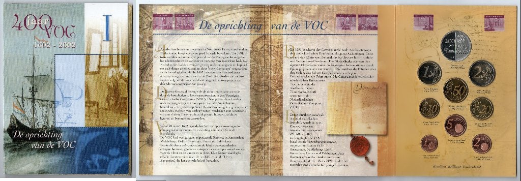 VOC I muntset 1602-2002 400 jaar herdenking, Koningin Beatrix, Zilver, Overige waardes, Verzenden
