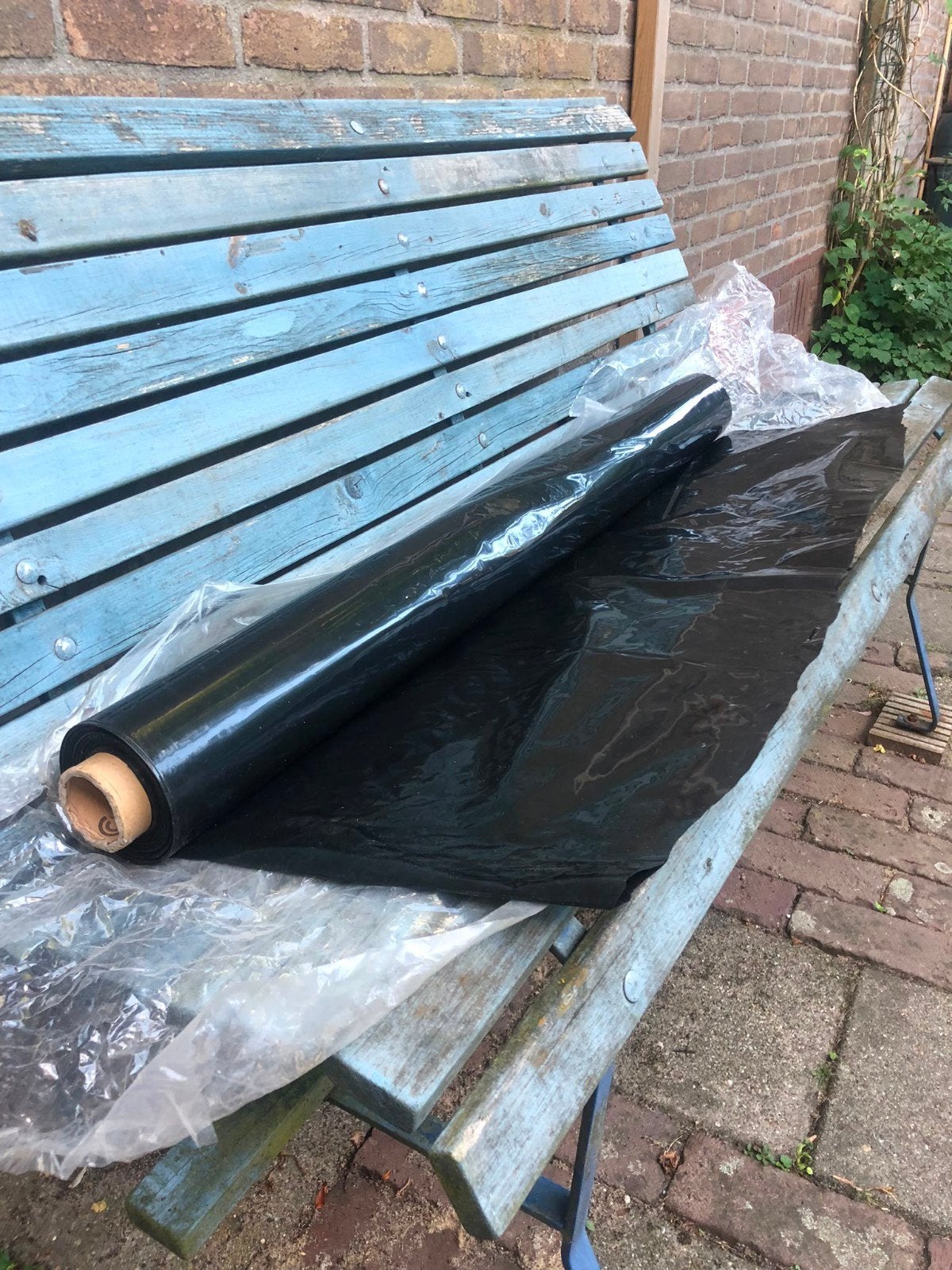 Zwart afdekfolie op rol - nieuw, Doe-het-zelf en Verbouw, Zeil en Folie, Ophalen, Nieuw, 15 m² of meer, Folie