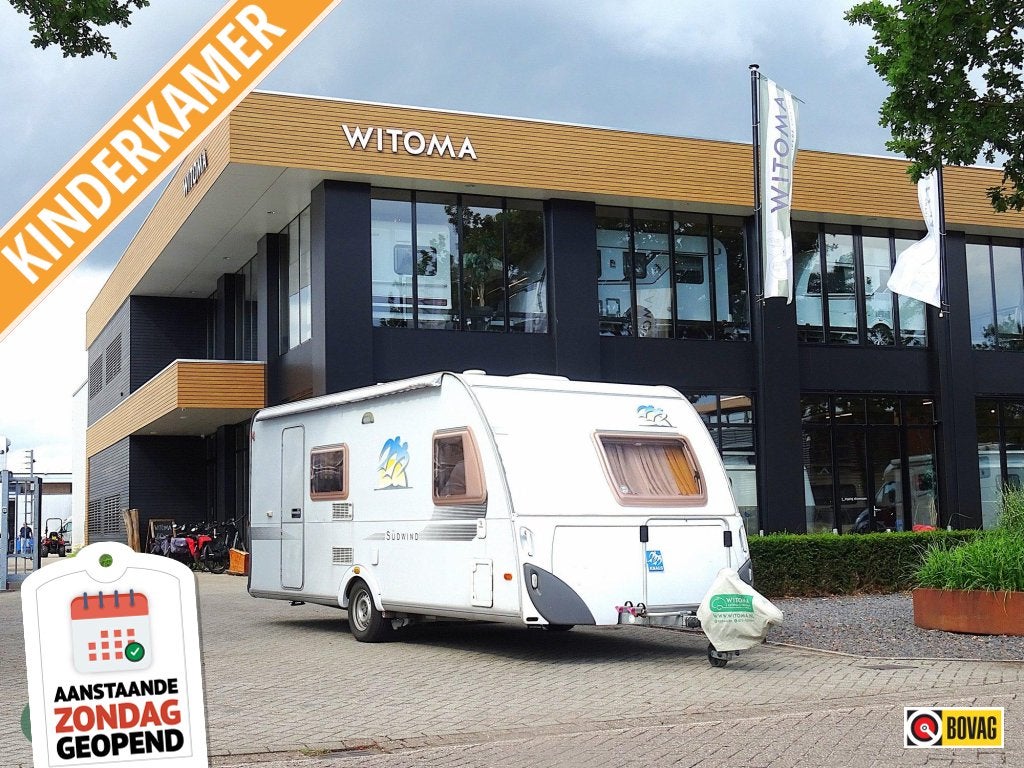 Knaus Sudwind 500 FSK Exportprijs, Dwars-stapelbed, Bedrijf, Fietsenrek, Knaus