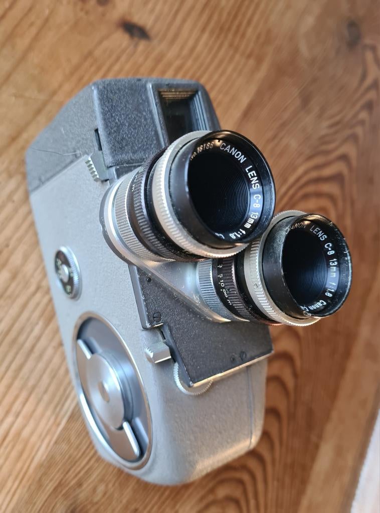 Mooie 8mm CANON EIGHT filmcamera met 2 lensen, Verzamelen, Ophalen of Verzenden, 1960 tot 1980, Filmcamera