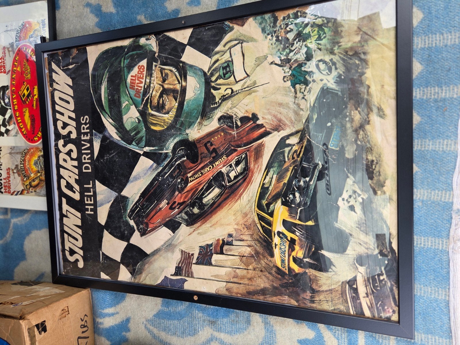 HELL DRIVERS ORIGINELE POSTER EN +ANDERE ITEMS 70 ER JAREN, Ophalen of Verzenden, A1 t/m A3, Film en Tv