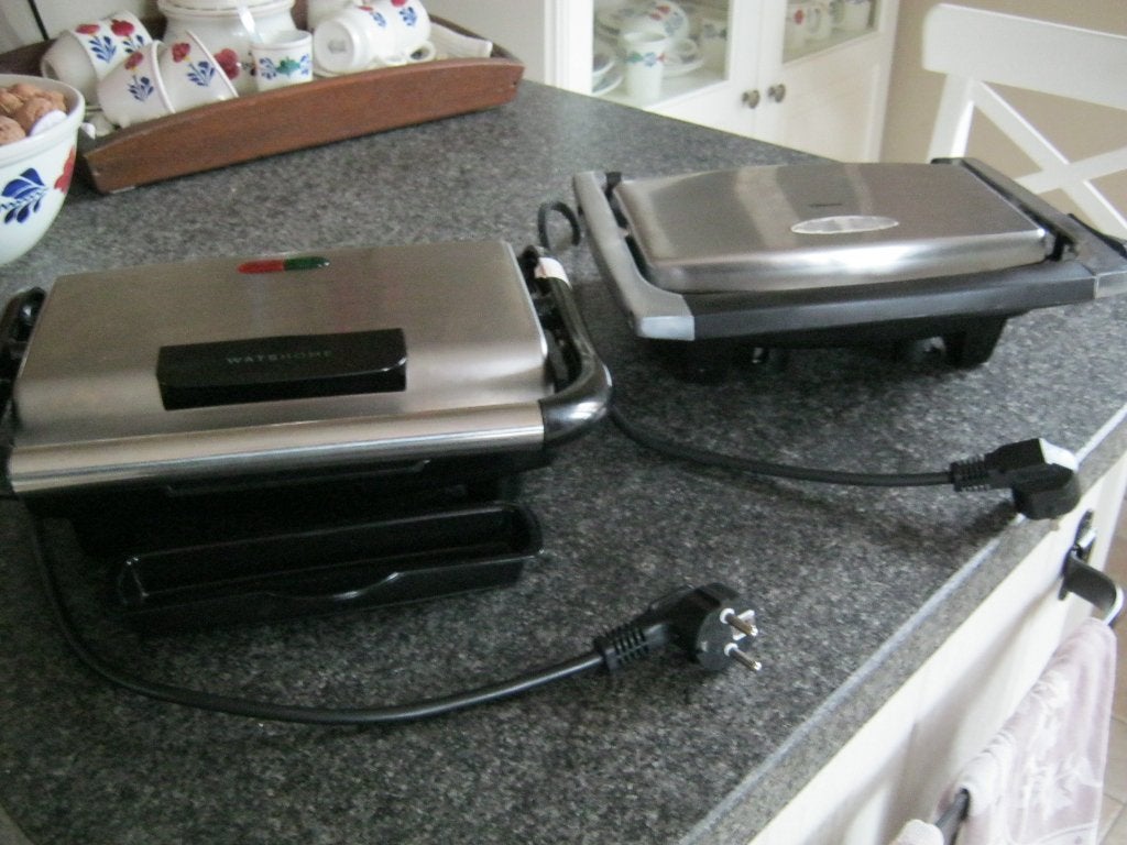 2 x Electrische Grill /  Paar keer gebruikt  zie foto`s, Verzenden, Gebruikt, Tafelgrill