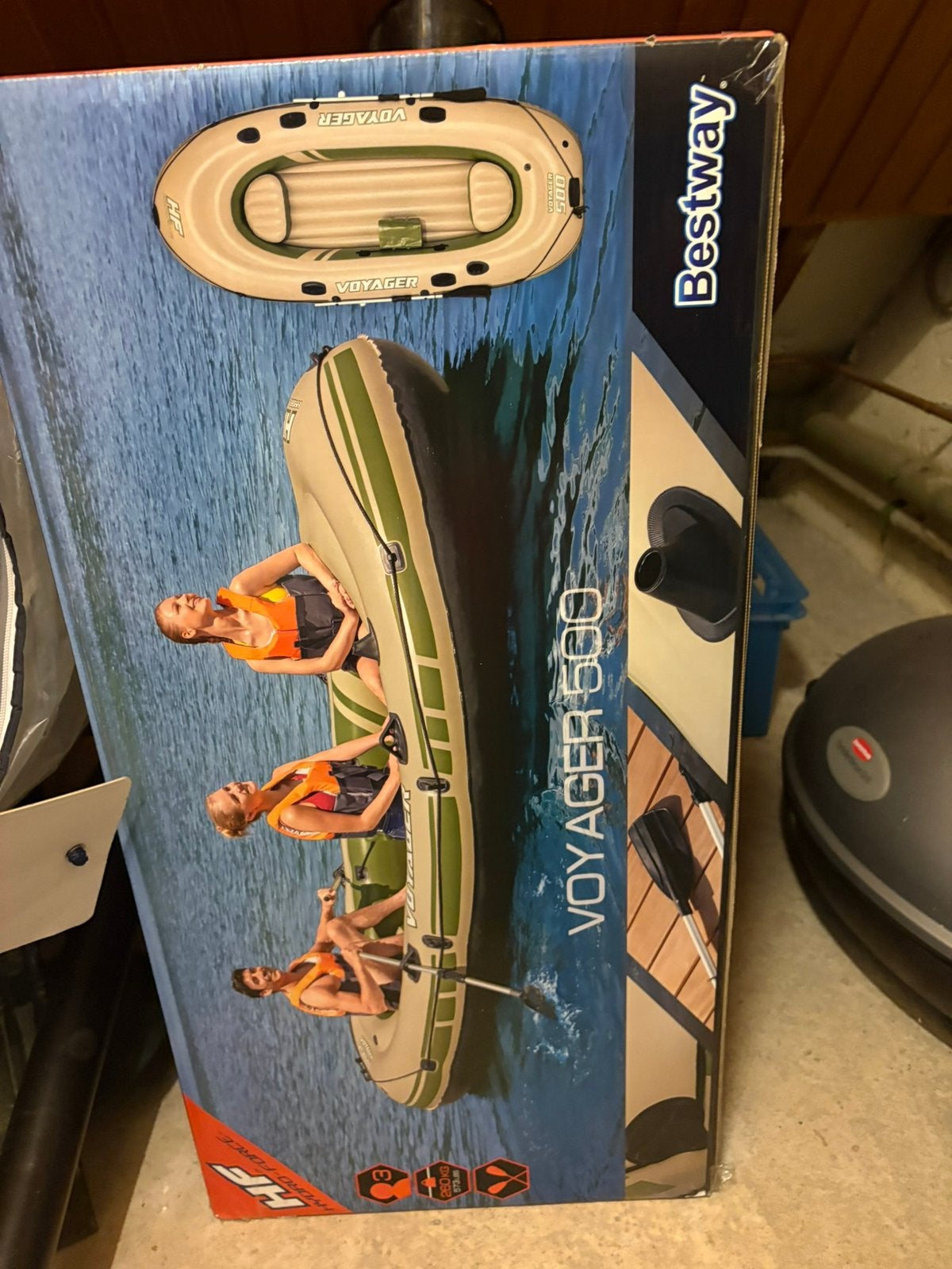 Bestway Hydro Force Voyager 500 een 3-persoons opblaasboot, Watersport en Boten, Ophalen, Opblaasbaar, Drie personen of meer, Overige typen
